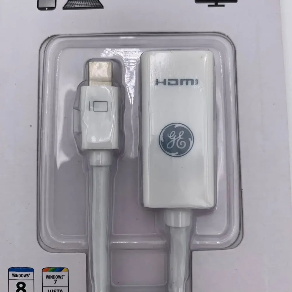 Mini Display Port to HDMI Adapter 33589 GE Full HD 1080P 4K UltraHD New Sealed